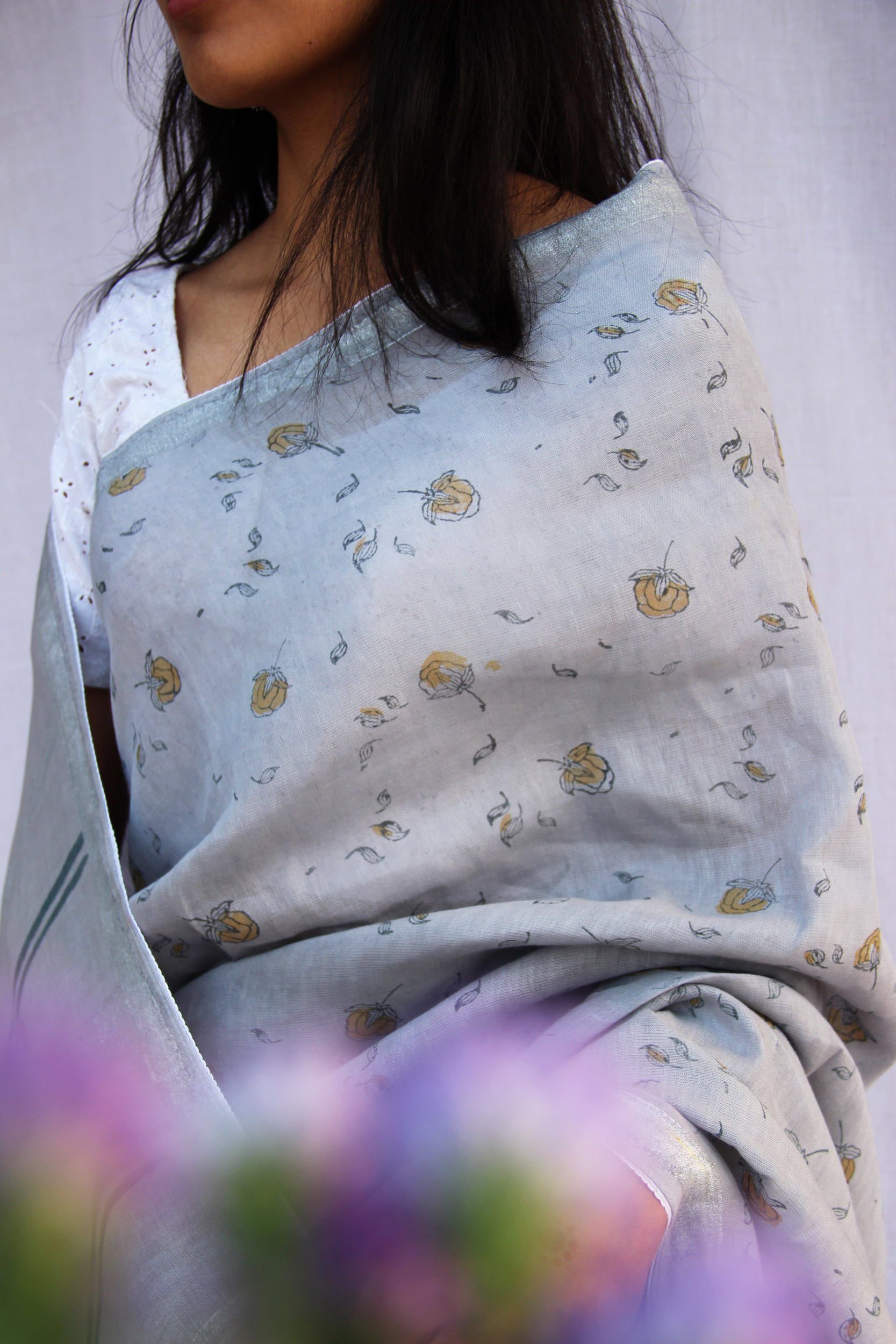linen silk sarees