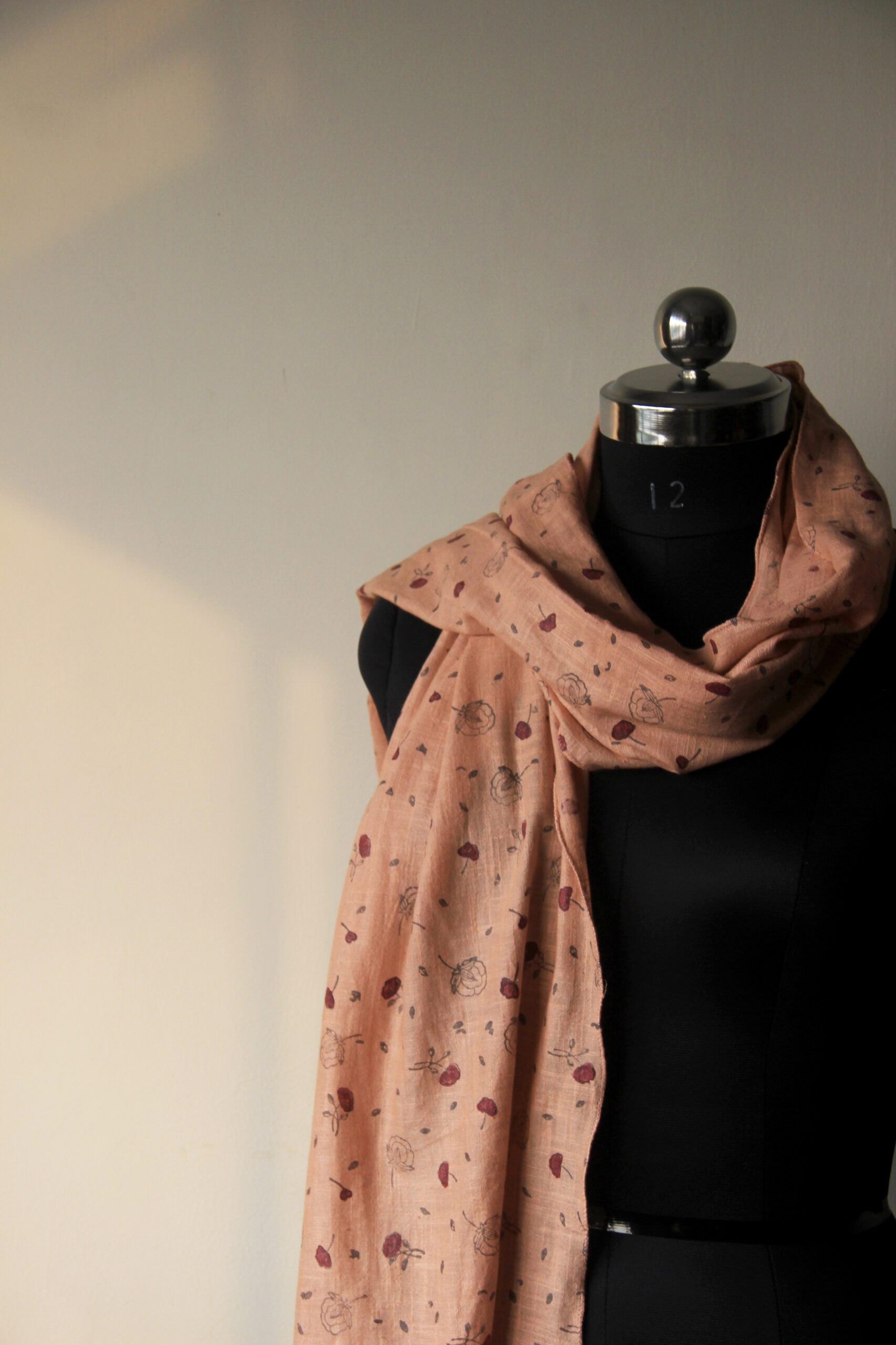 printed cotton scarf