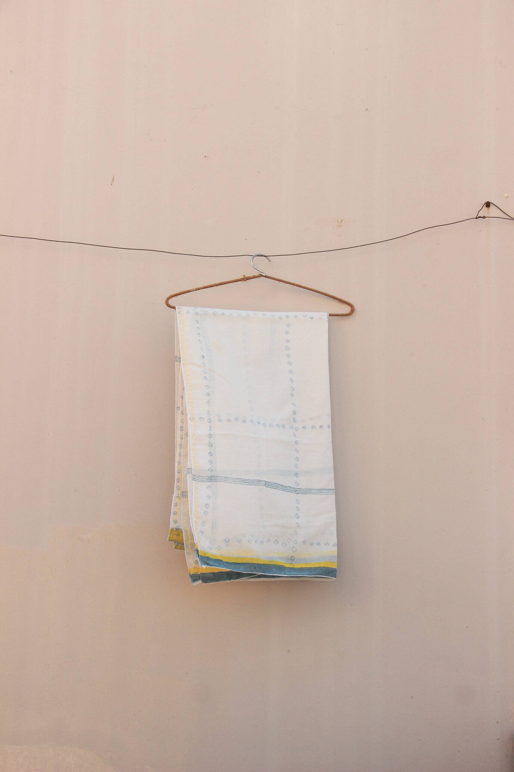 white cotton scarf