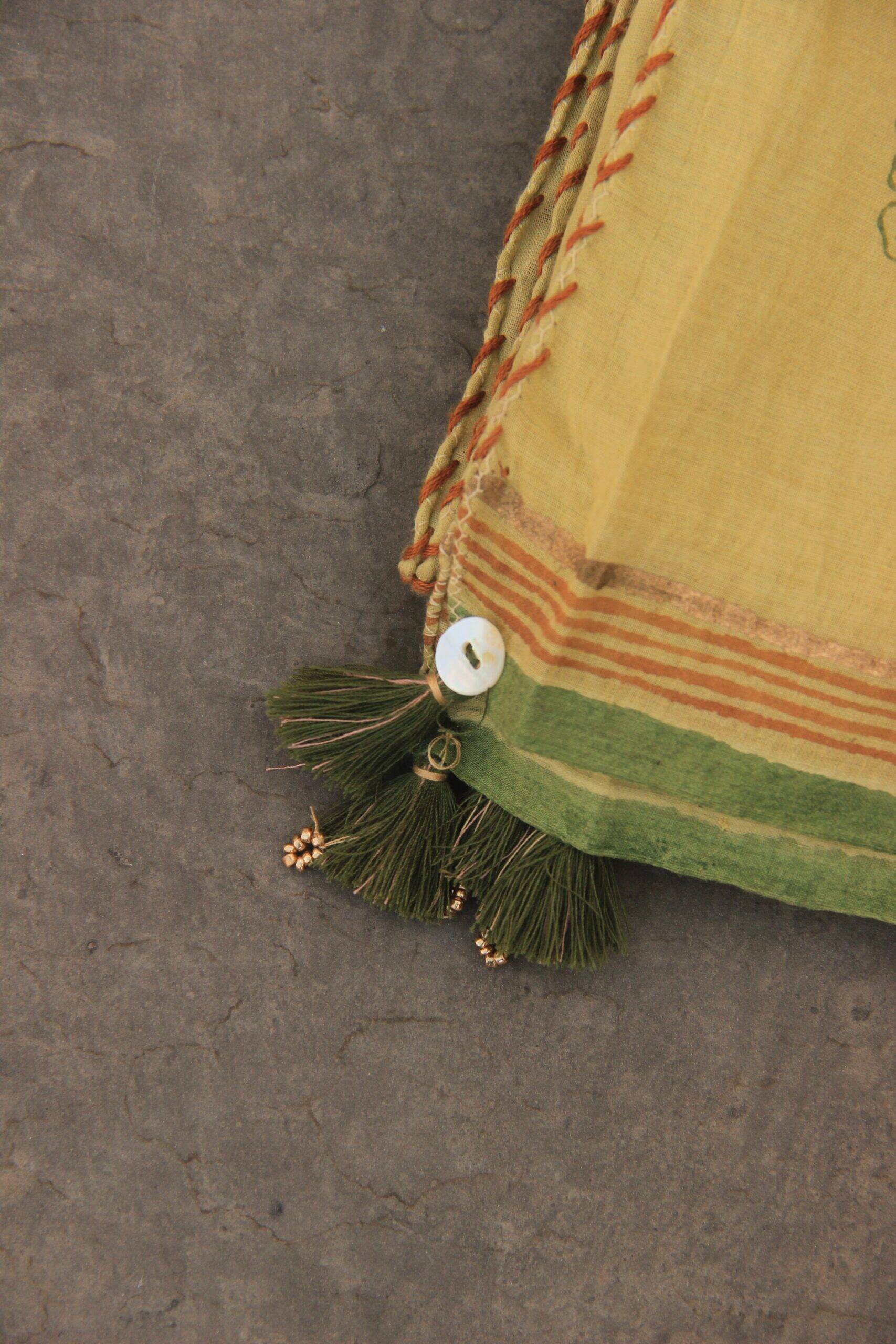 light green cotton scarf