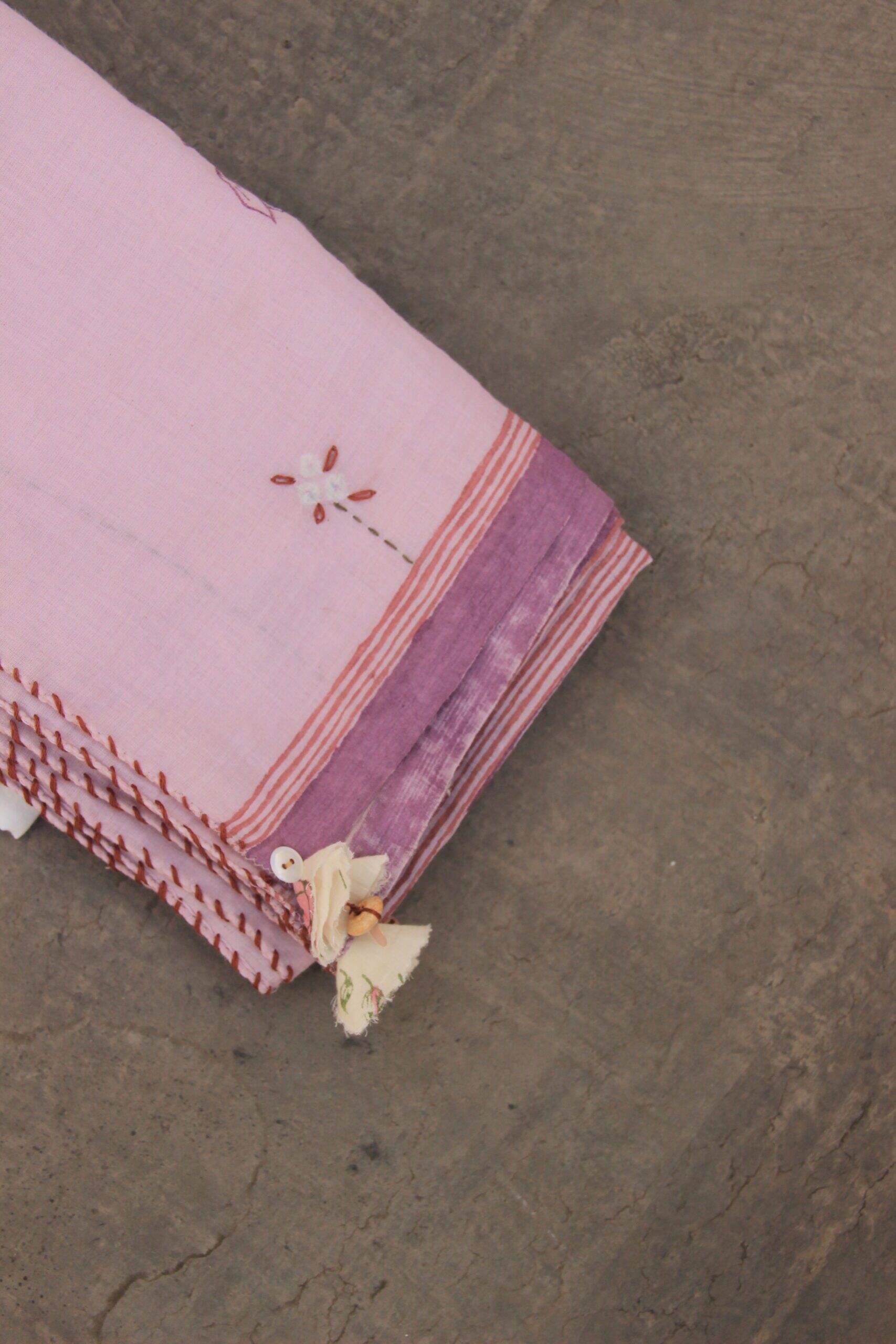 Light purple cotton scarf