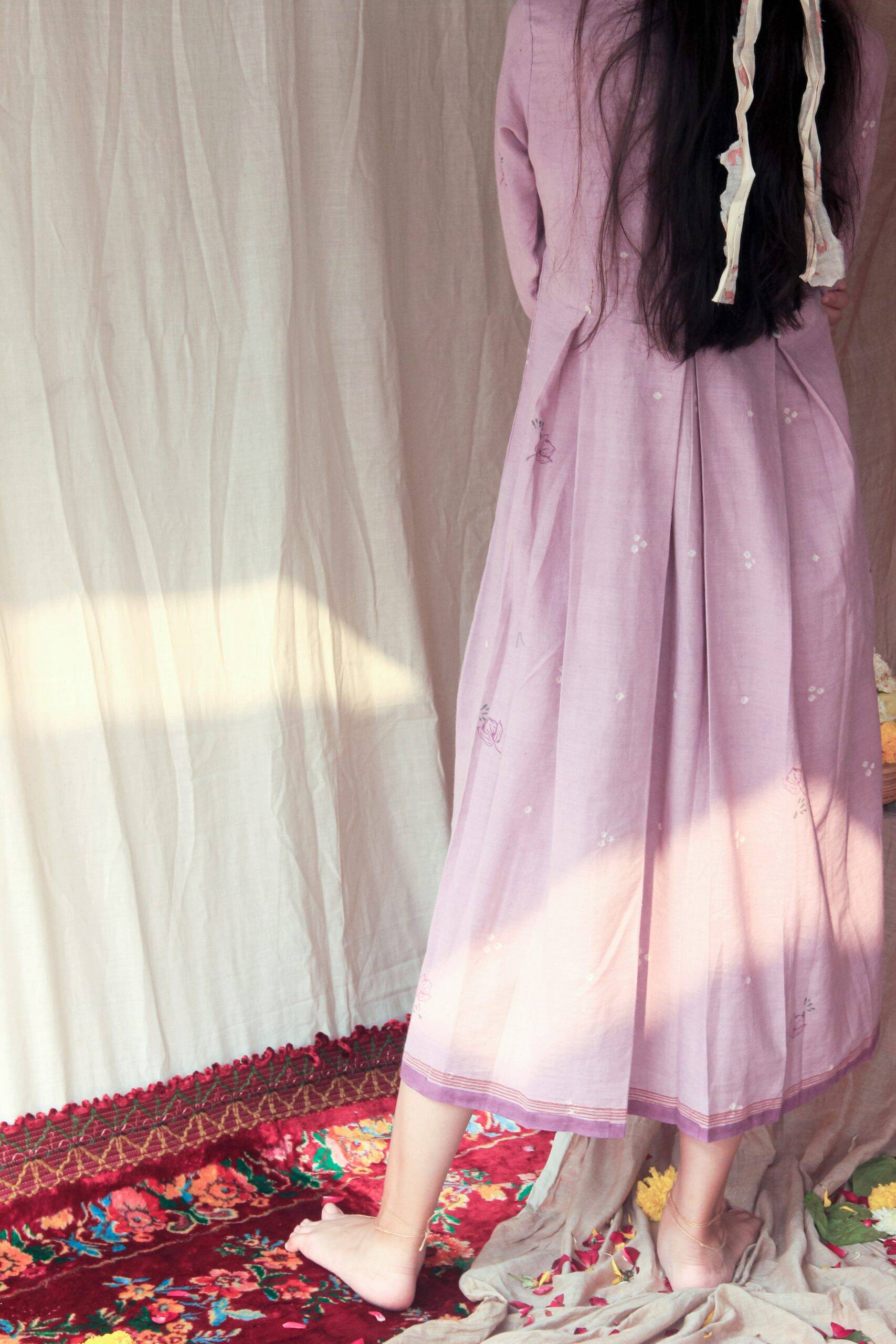Lily Lilac Cotton dress - Image 3
