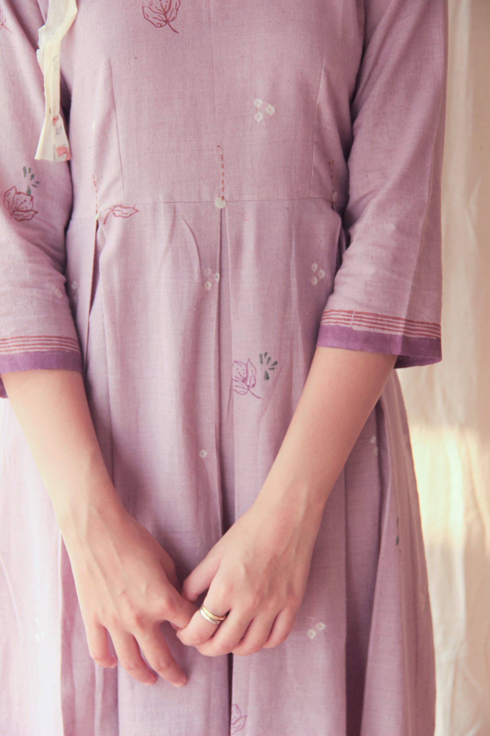 Lily Lilac Cotton dress - Image 5