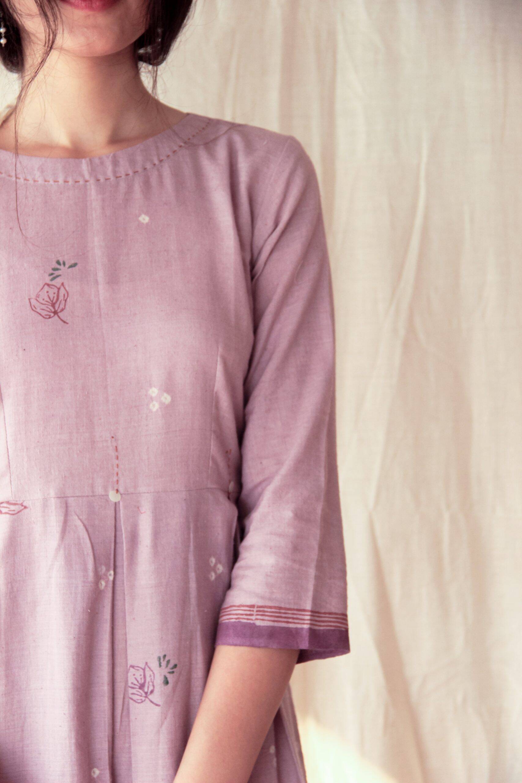 Lily Lilac Cotton dress - Image 4
